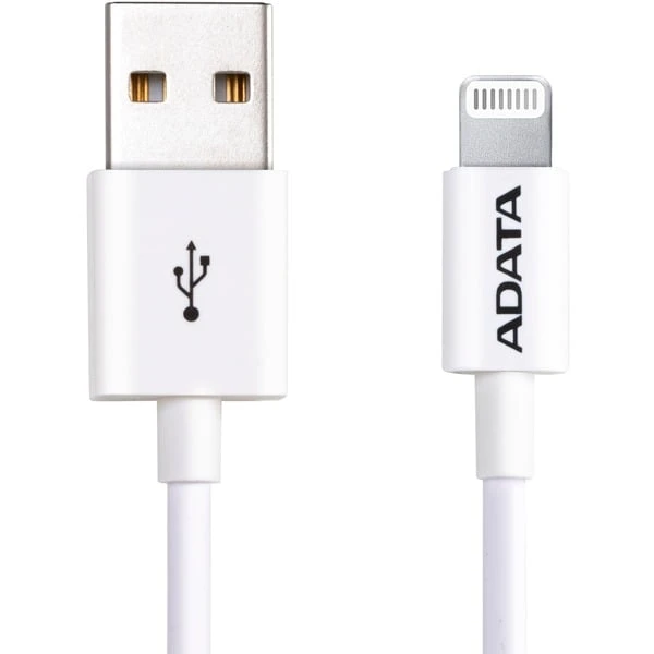 ADATA USB 2.0 Adapterkabel, USB-A Stecker > Lightning Stecker 1 ADATA USB 2.0 Adapterkabel, USB-A Stecker > Lightning Stecker