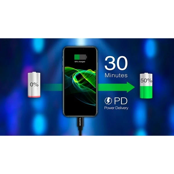 ADATA USB 2.0 Ladekabel, USB-C Stecker > Lightning Stecker – Bild 4