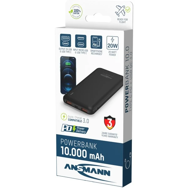 Ansmann Powerbank 10000 MAh PB320PD 13 Ansmann Powerbank 10000 MAh PB320PD – Bild 13
