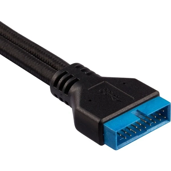 Corsair Premium Sleeved Frontpanel Verlängerungskit, 4-teilig, Verlängerungskabel – Bild 12