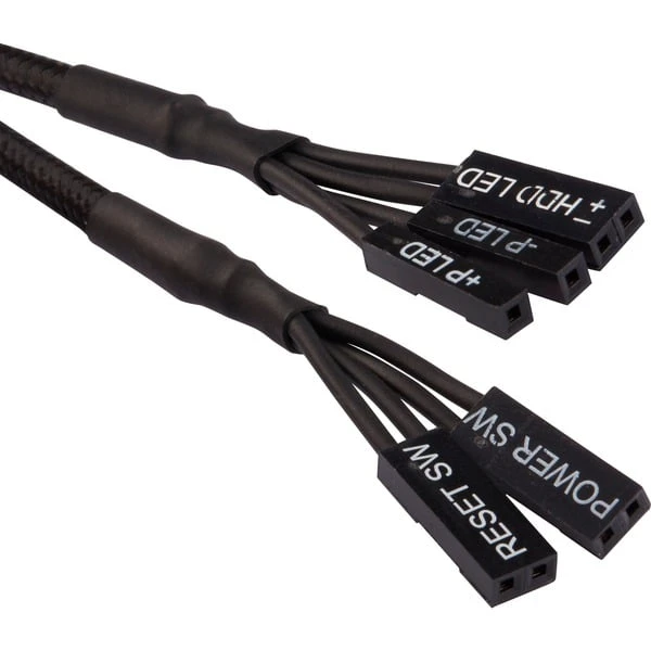 Corsair Premium Sleeved Frontpanel Verlängerungskit, 4-teilig, Verlängerungskabel – Bild 9