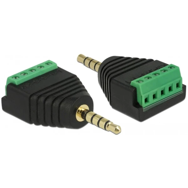 DeLOCK Adapter Klinkenstecker 3,5mm >Terminalblock 5Pin 1 DeLOCK Adapter Klinkenstecker 3,5mm >Terminalblock 5Pin
