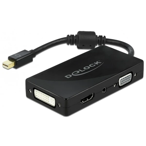 DeLOCK Adapter Mini DisplayPort > VGA + HDMI + DVI + 3,5mm Klinkenbuchse 1 DeLOCK Adapter Mini DisplayPort > VGA + HDMI + DVI + 3,5mm Klinkenbuchse