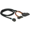 DeLOCK Adapterkabel SFF-8643 > U.2 SFF-8639 + SATA Stromanschluss