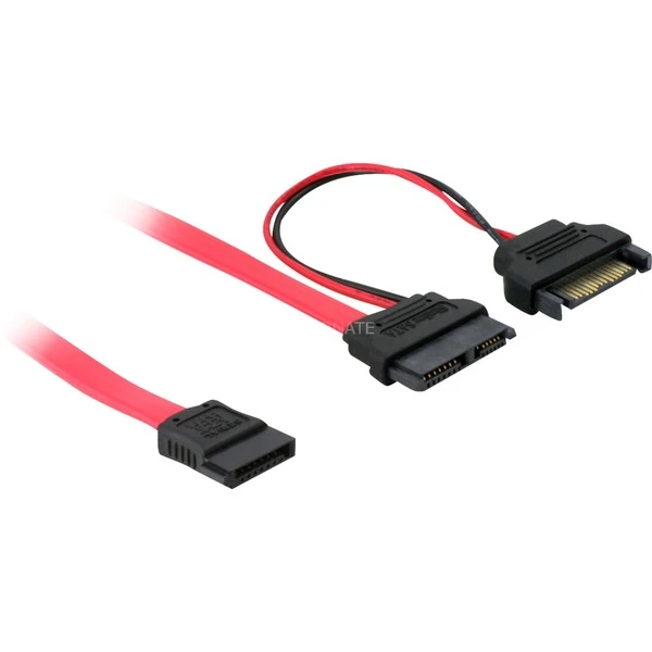DeLOCK Adapterkabel Slim SATA 13-Pin > 7-Pin + 15 Pin 1 DeLOCK Adapterkabel Slim SATA 13-Pin > 7-Pin + 15 Pin