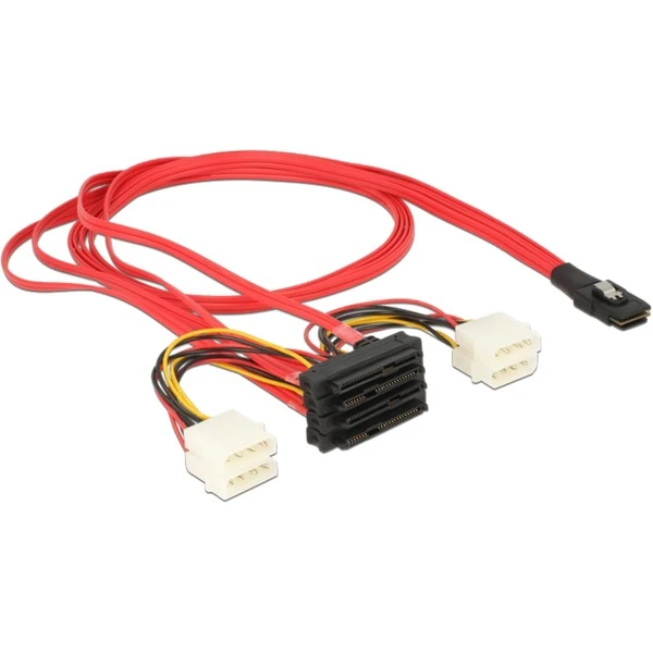 DeLOCK Adapterkabel Mini-SAS SFF-8087 > 4x SAS + Power 3 DeLOCK Adapterkabel Mini-SAS SFF-8087 > 4x SAS + Power – Bild 3