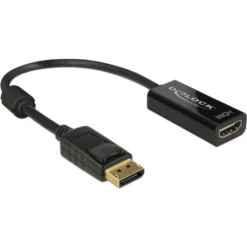 DeLOCK DisplayPort 1.2 St > HDMI Bu 4K, Adapter