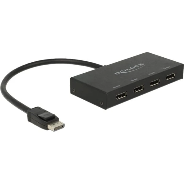 DeLOCK DisplayPort 1.2 > 4x DisplayPort 4K Splitter, Splitter & Switches 1 DeLOCK DisplayPort 1.2 > 4x DisplayPort 4K Splitter, Splitter & Switches