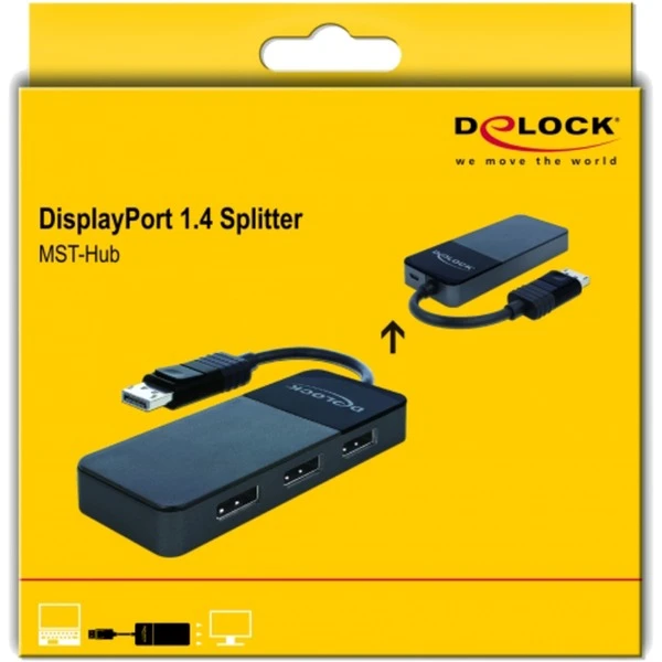 DeLOCK DisplayPort Splitter 1.4 1x DisplayPort > 3x DisplayPort 4 DeLOCK DisplayPort Splitter 1.4 1x DisplayPort > 3x DisplayPort – Bild 4