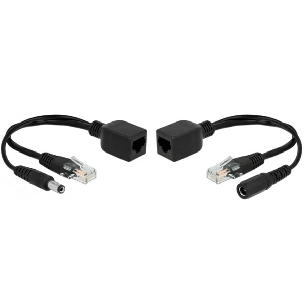 DeLOCK Passives PoE Adapter Set RJ-45 > DC 5,5 X 2,1mm