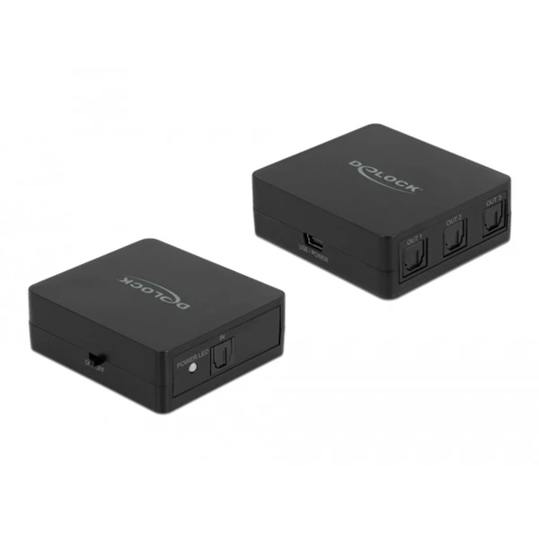 DeLOCK S/PDIF TOSLINK Splitter 1 In 3 Out, Mit USB Stromversorgung, Splitter & Switches 1 DeLOCK S/PDIF TOSLINK Splitter 1 In 3 Out, Mit USB Stromversorgung, Splitter & Switches