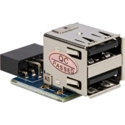 DeLOCK USB 2.0 Adapter, 9 Pin Header > 2x USB-A Buchse