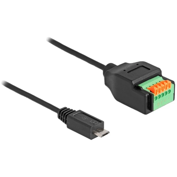 DeLOCK USB 2.0 Adapter, Micro-USB Stecker > 5 Pin Terminalblock