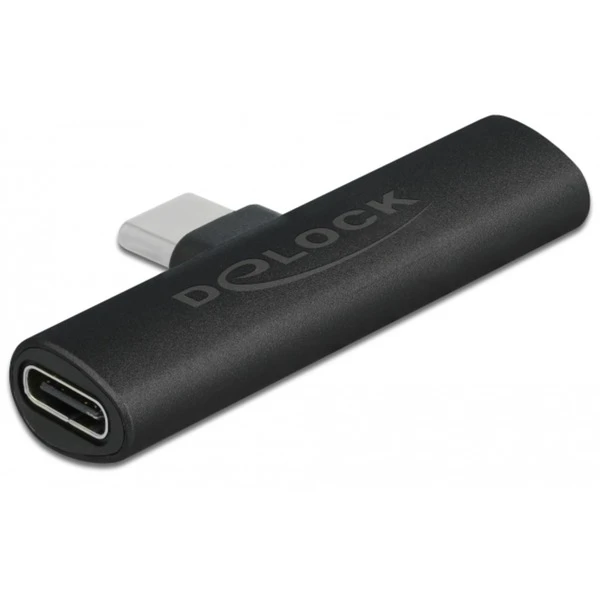 DeLOCK USB 2.0 Adapter, USB-C Stecker 90° > 2x USB-C Buchse