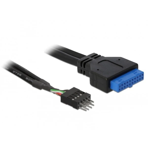 DeLOCK USB 2.0 Adapterkabel, 8 Pin Header Stecker > USB 3.2 Pin Header Buchse