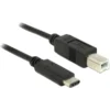 DeLOCK USB 2.0 Kabel, USB-C Stecker > USB-B Stecker