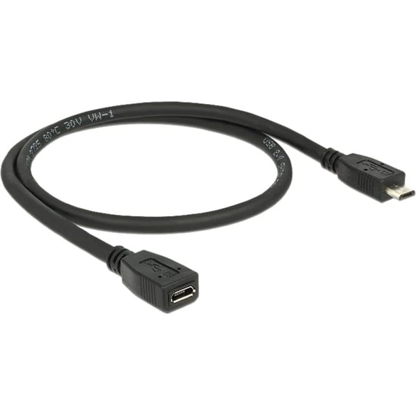 DeLOCK USB 2.0 Verlängerungskabel, Micro-USB Stecker > Micro-USB Buchse 1 DeLOCK USB 2.0 Verlängerungskabel, Micro-USB Stecker > Micro-USB Buchse