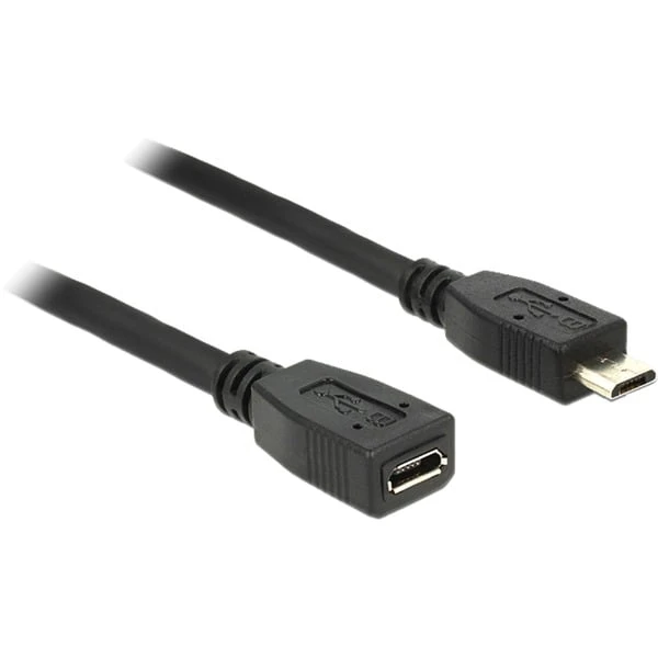 DeLOCK USB 2.0 Verlängerungskabel, Micro-USB Stecker > Micro-USB Buchse 2 DeLOCK USB 2.0 Verlängerungskabel, Micro-USB Stecker > Micro-USB Buchse – Bild 2