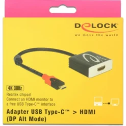 DeLOCK USB Adapter, USB-C Stecker > HDMI Buchse -Alternate Verkaufs-Shop DeLOCK USB Adapter USB C Stecker HDMI Buchse@@rdua9p17 2