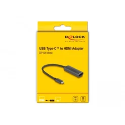 DeLOCK USB Adapter, USB-C Stecker > HDMI Buchse (DP Alt Mode) -Alternate Verkaufs-Shop DeLOCK USB Adapter USB C Stecker HDMI Buchse DP Alt Mode @@100006387 2