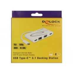 DeLOCK USB Adapter, USB-C Stecker > USB-A + USB-C + HDMI + VGA + RJ-45 Buchse -Alternate Verkaufs-Shop DeLOCK USB Adapter USB C Stecker USB A USB C HDMI VGA RJ 45 Buchse@@rdua9p24 2