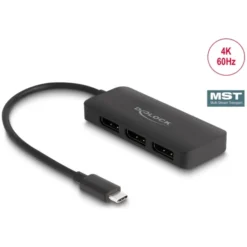 DeLOCK USB-C > 3x DisplayPort Splitter MST 4K 60Hz, HDMI Splitter