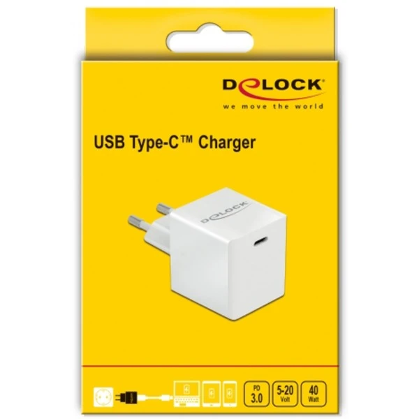 DeLOCK USB Ladegerät 1 X USB Type-C PD 3.0 Kompakt Mit 40 W – Bild 3