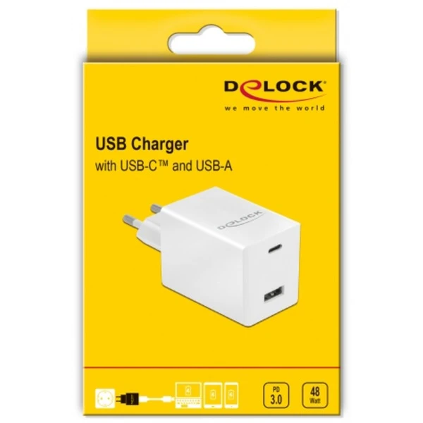 DeLOCK USB Ladegerät USB Type-C PD 3.0 Und USB Typ-A Mit 48 W – Bild 3