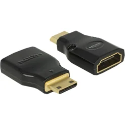 DeLOCK Mini HDMI-C Stecker > HDMI-A Buchse 4K, Adapter
