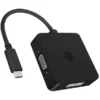 ICY BOX USB Adapter IB-DK1104-C, USB-C Stecker > VGA + DVI + HDMI + DisplayPort Buchse
