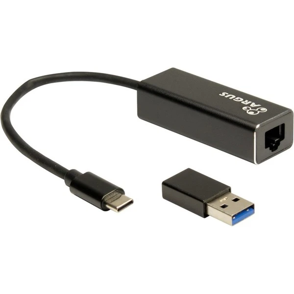 Inter-Tech USB Adapter Argus IT-732, USB-C Stecker > RJ-45 Buchse 2 Inter-Tech USB Adapter Argus IT-732, USB-C Stecker > RJ-45 Buchse – Bild 2