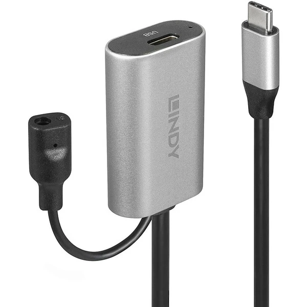 Lindy USB 3.2 Gen 1 Aktivverlängerungskabel, USB-C Stecker > USB-C Buchse