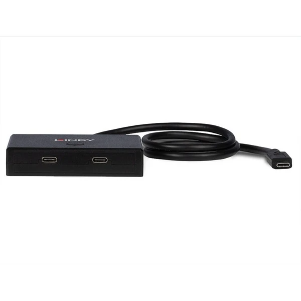 Lindy USB 3.2 Gen 1 Switch, USB-C Stecker > 2x USB-C Buchse 2 Lindy USB 3.2 Gen 1 Switch, USB-C Stecker > 2x USB-C Buchse – Bild 2