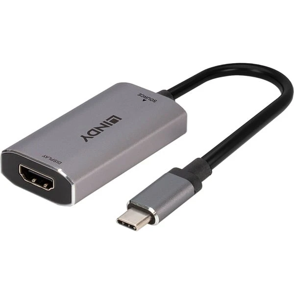 Lindy USB Konverter 8K60, USB-C Stecker > HDMI Buchse 1 Lindy USB Konverter 8K60, USB-C Stecker > HDMI Buchse