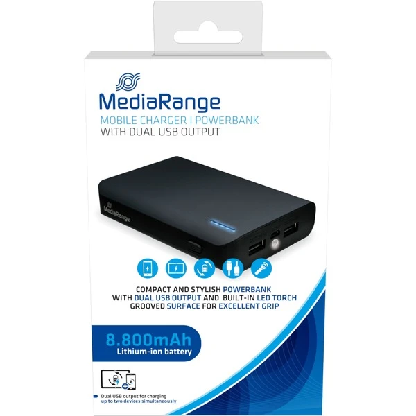 MediaRange Powerbank MR752, 8.800 MAh 1 MediaRange Powerbank MR752, 8.800 MAh