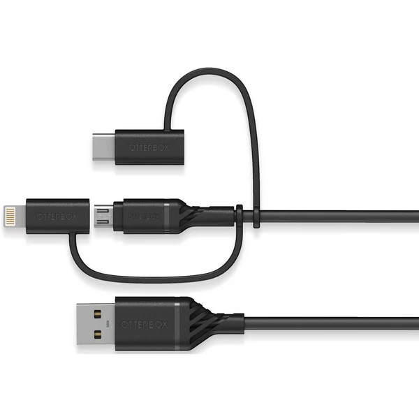 Otterbox USB 2.0 Kabel, USB-A Stecker > Micro-USB + USB-C + Lightning Stecker 5 Otterbox USB 2.0 Kabel, USB-A Stecker > Micro-USB + USB-C + Lightning Stecker – Bild 5