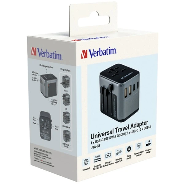 Verbatim Universal-Reiseadapter UTA-03, Reisestecker 5 Verbatim Universal-Reiseadapter UTA-03, Reisestecker – Bild 5