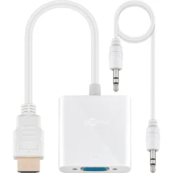 Goobay HDMI > VGA Adapter, + 3,5mm Stereo