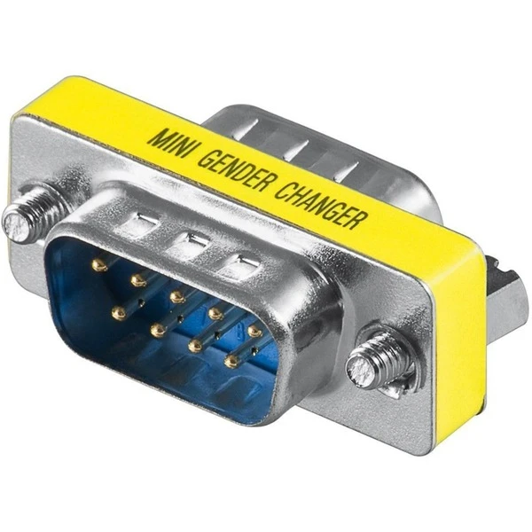 Goobay Mini-Gender-Changer 9polig Stecker > Stecker, Adapter 1 Goobay Mini-Gender-Changer 9polig Stecker > Stecker, Adapter