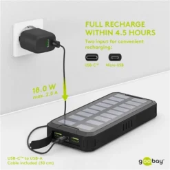 Goobay Outdoor Schnelllade-Powerbank 20.000 MAh Mit Solar 24 Goobay Outdoor Schnelllade-Powerbank 20.000 MAh Mit Solar -Alternate Verkaufs-Shop goobay Outdoor Schnelllade Powerbank 20 000 mAh mit Solar@@1821945 11