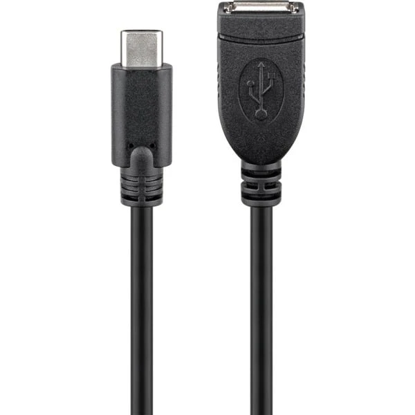 Goobay USB 2.0 Verlängerungskabel, USB-C Stecker > USB-A Buchse