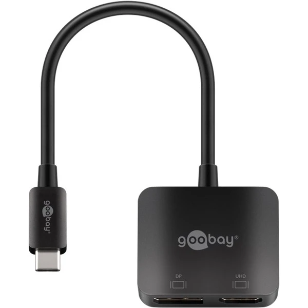 Goobay USB Adapter, USB-C Stecker > HDMI + DisplayPort Buchse 1 Goobay USB Adapter, USB-C Stecker > HDMI + DisplayPort Buchse